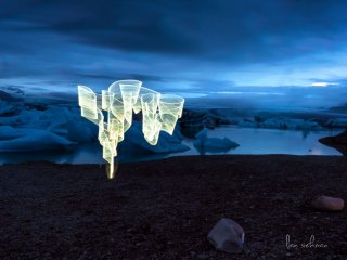 Lightpainting Jökulsárlón 2017