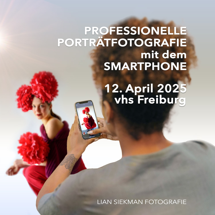 Professionelle Portraitfotografie mit dem Smartphone – April 2025