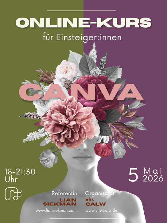 Online-Kurse: Kreatives Designen mit Canva – Mai 2026